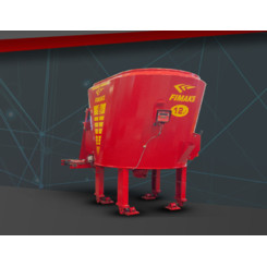 Стационарный кормосмеситель FMVS 12 (12 м3) 1 шнек